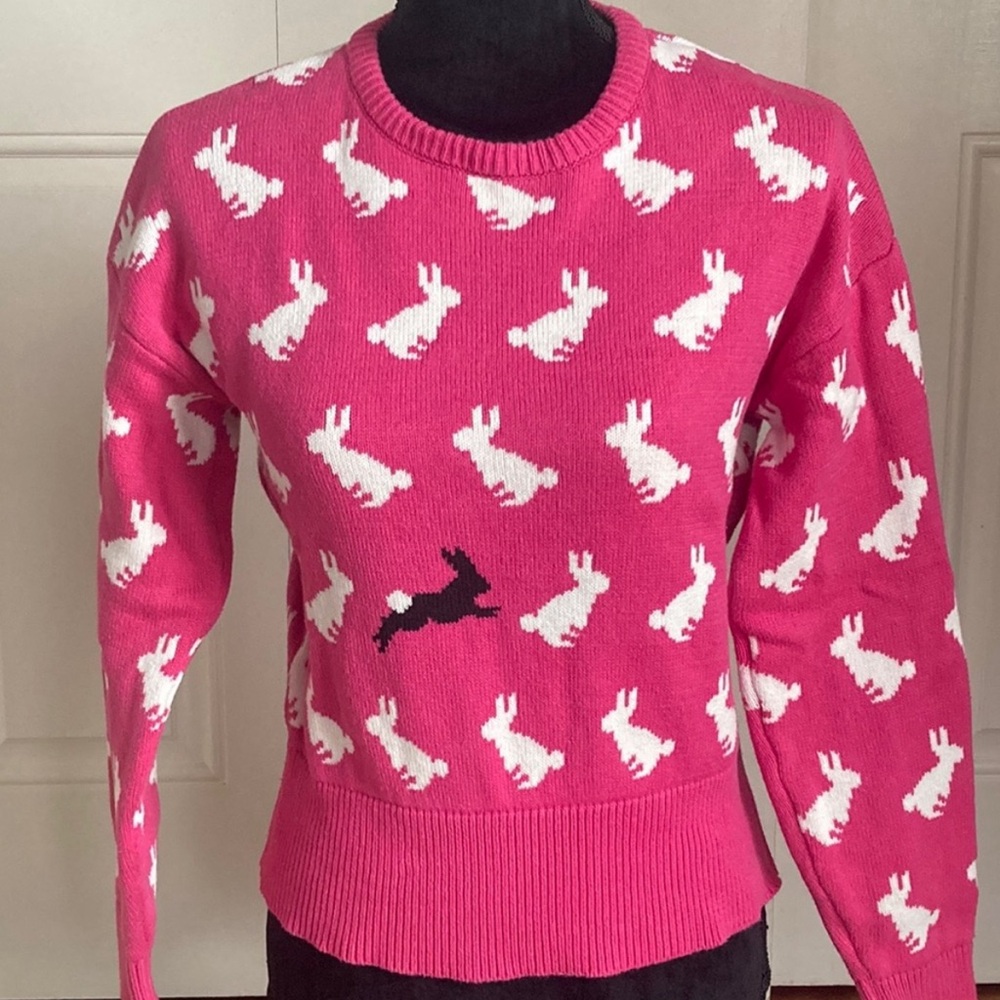 Cupcake Pink Bunny Sweater